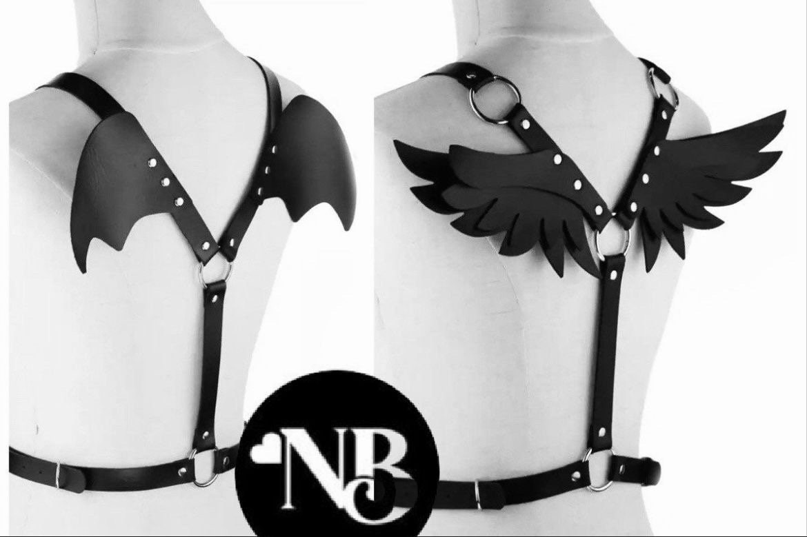 Winged Bra Top Harness, Bat Wings or Bird/angel Wings -  Sweden
