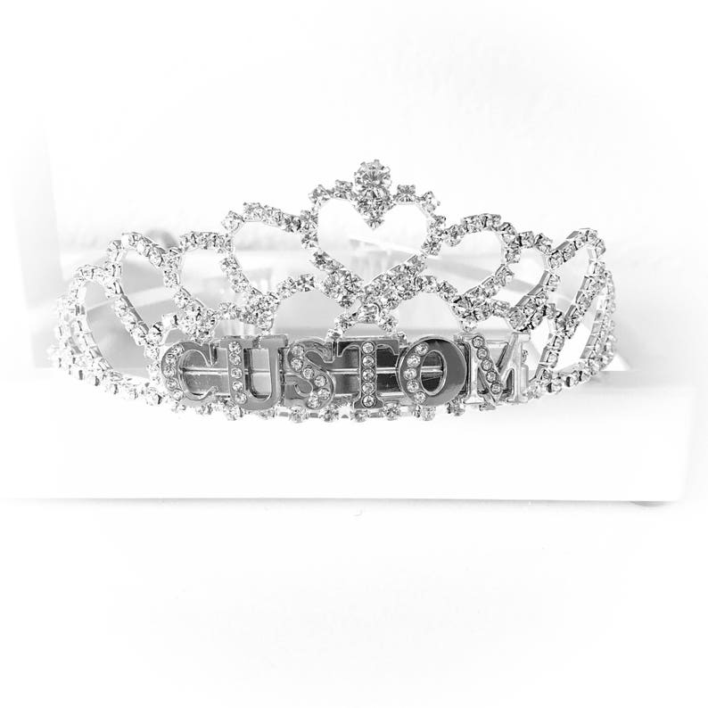 Custom name tiara/custom word tiara for birthday Etsy