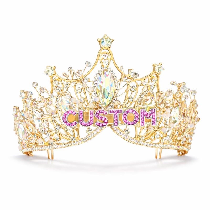 Gold Tiara - Etsy