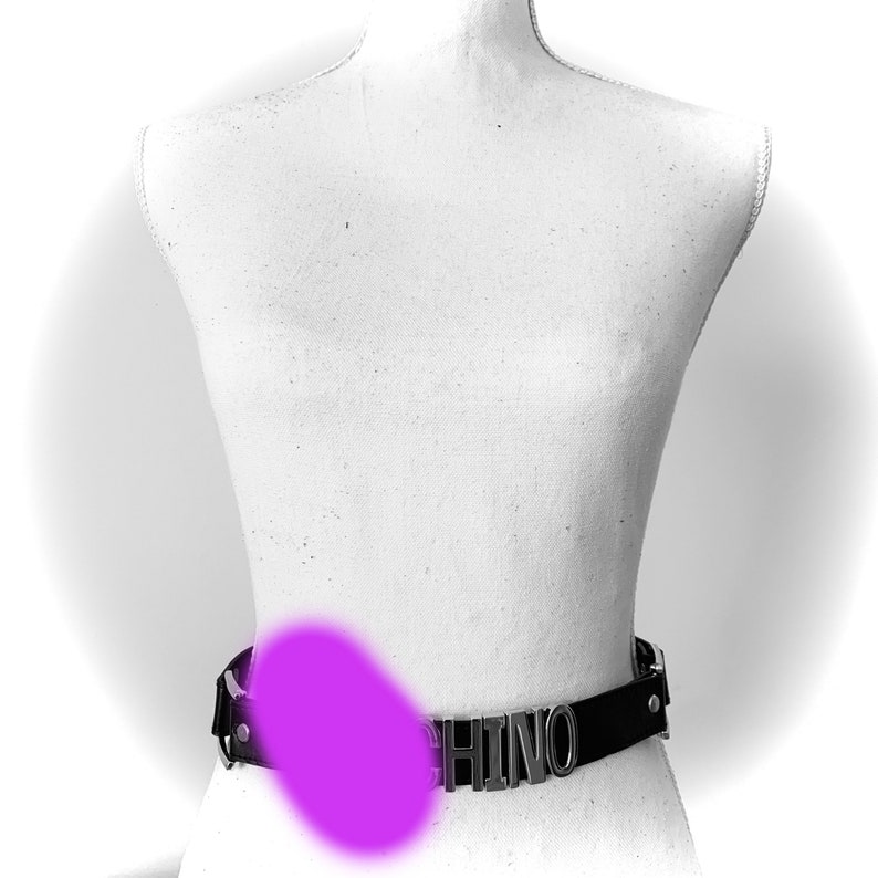 Custom name logo belt with huge 30mm letters. Designer belt | Etsy