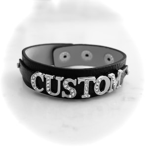 Custom word Cuff bracelet