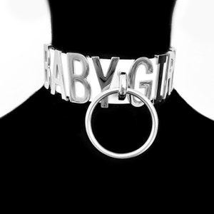 Custom thick Anime fan o ring collar with huge 30mm letters choker. Up to 10 letters.