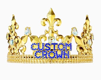 Custom adjustable personalized name crown