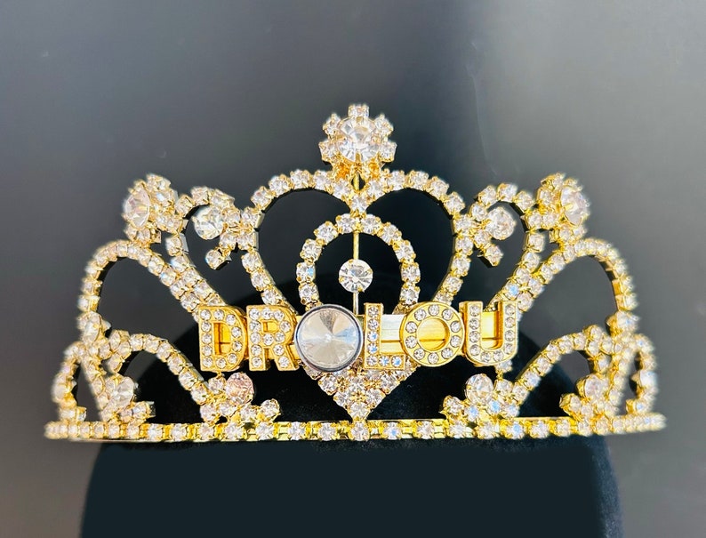 Custom name tiara/custom word tiara for birthday, bachelorette, wedding or any special ocassion. Your name or phrase on a tiara. image 7