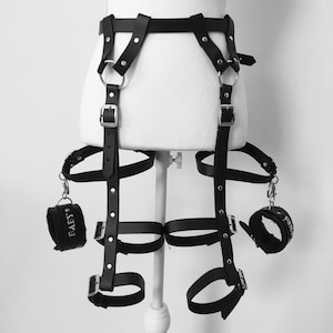Mature- Leg and cuff reatraints bottom harness set