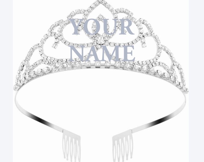 Personalized Tiara / Personalized Crown / Bachelorette Tiara / Birthday