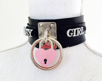 Custom thick collar choker. Choose your words