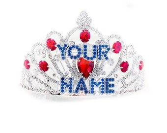 Aangepaste naamtiara/aangepaste woordtiara voor verjaardag, vrijgezellenfeest, bruiloft of een speciale gelegenheid. Jouw naam of zin op een tiara.