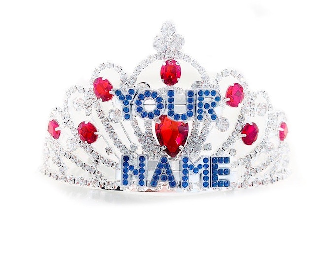 Custom name tiara/custom word tiara for birthday, bachelorette, wedding or any special ocassion. Your name or phrase on a tiara.