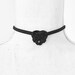 Celtic heart knot choker. Shibari rope choker. Trinity knot, triquetra knot.