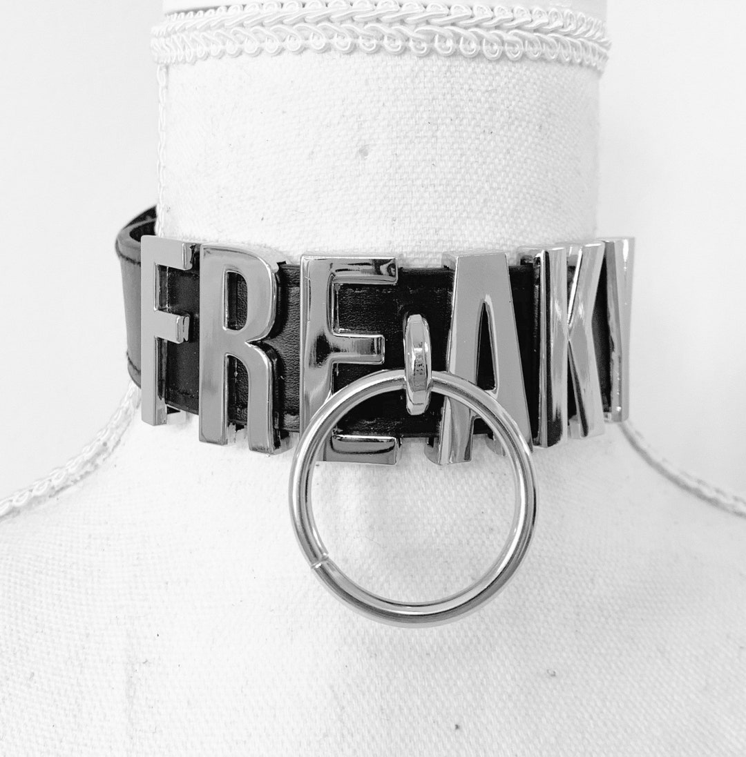 Custom Thick O Ring Collar With Huge 30mm Letters BDSM/DDLG Etsy