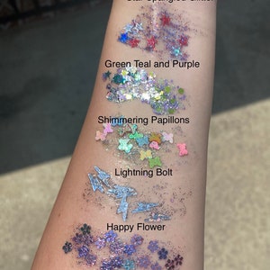 Strobe Lights - Chunky Mix Glitter - Glow in the Dark Glitter - Tumblers,  Resin, Nail Art, Crafts, Cosmetics and More - Blue Purple Glitter