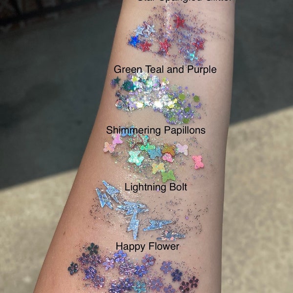Face and body glitter