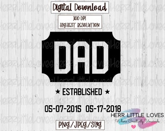 Download Dad established svg | Etsy