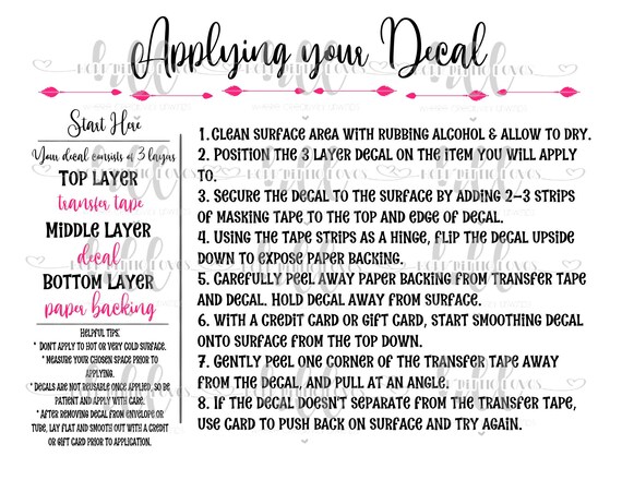 It's just a picture of Decal Application Instructions Printable in wash It is a picture of Decal Application Instructions Printable in wash