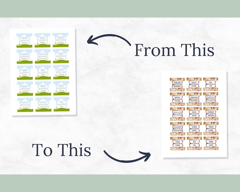 Editable Bible Tabs Template | Canva Editable | 9 Blank Tabs for ...
