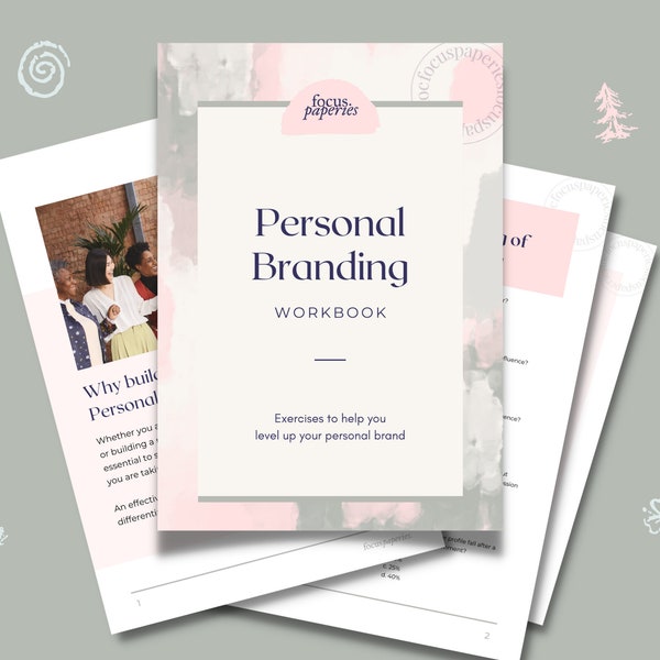 Personal Branding Strategy Workbook for Solopreneurs, Personal Brand Identity Planner | Printable - A4 & Letter size