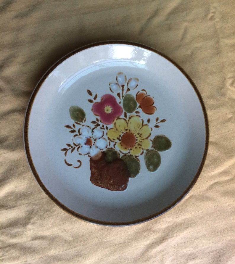 Floral Medley by Jcpenney Stoneware Salad Plate / Etsy