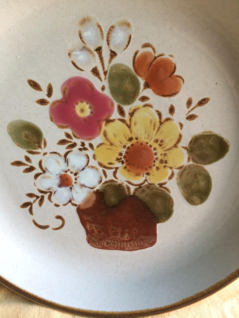 Floral Medley by Jcpenney Stoneware Salad Plate / Etsy