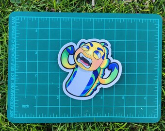 Brave Fish Waterproof Sticker