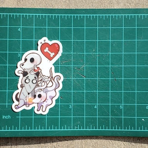 Spooky Dogpile Waterproof Sticker