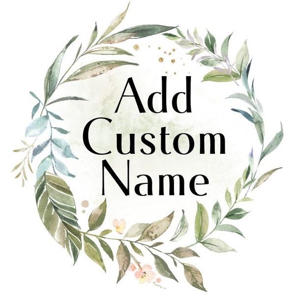 Add Custom Name on Your Order/ personalized gift for baby girl and boy, customize kids clothing, newborn coming home outfit, preemie clothes