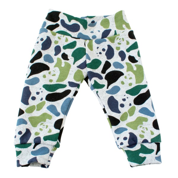 Pantalon de survêtement panda camo vert / vêtements pour bébé garçon, sarouel, cadeau pour garçon de 1 an, leggings pour nouveau-né, tenue pour nouveau-né bébé garçon, camouflage