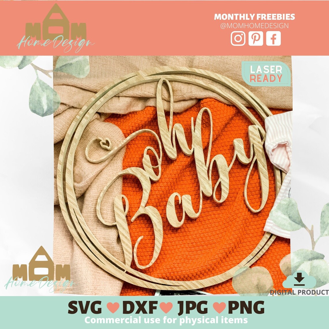 Oh Baby Svg, Oh Baby File, Oh Baby Shower Svg, Oh Baby Cake