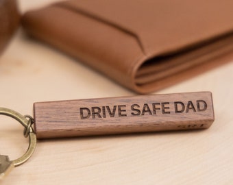 Wood Bar Key Chain - Anniversary Gifts, Custom Keychain for New Driver Home Car, Graduation Gifts, Realtor Keys, Gift for Husband Wife
