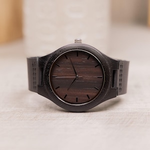 Wood Watch Engraved Graduation Gift, Anniversary Gifts for Boyfriend Personalized Watch Mens Wooden Watch Engraved Watch, Anniversary Gift