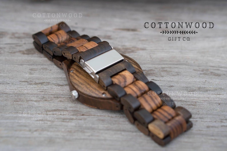 Personalized Wooden Watch for Men, Natural Wood Watch, Engraved Anniversary Father's Day Gift image 10