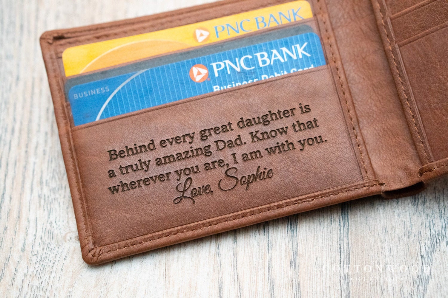 Unique Gifts for Dad Men Personalized Wallet Christmas Gift from Daug…