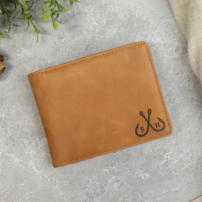 Unique Gifts for Dad, Mens Personalized Wallet, Father's Day Day Gift from Daughter, Mens Leather Wallet, Graduation Gifts for Him Dad Gift image 5