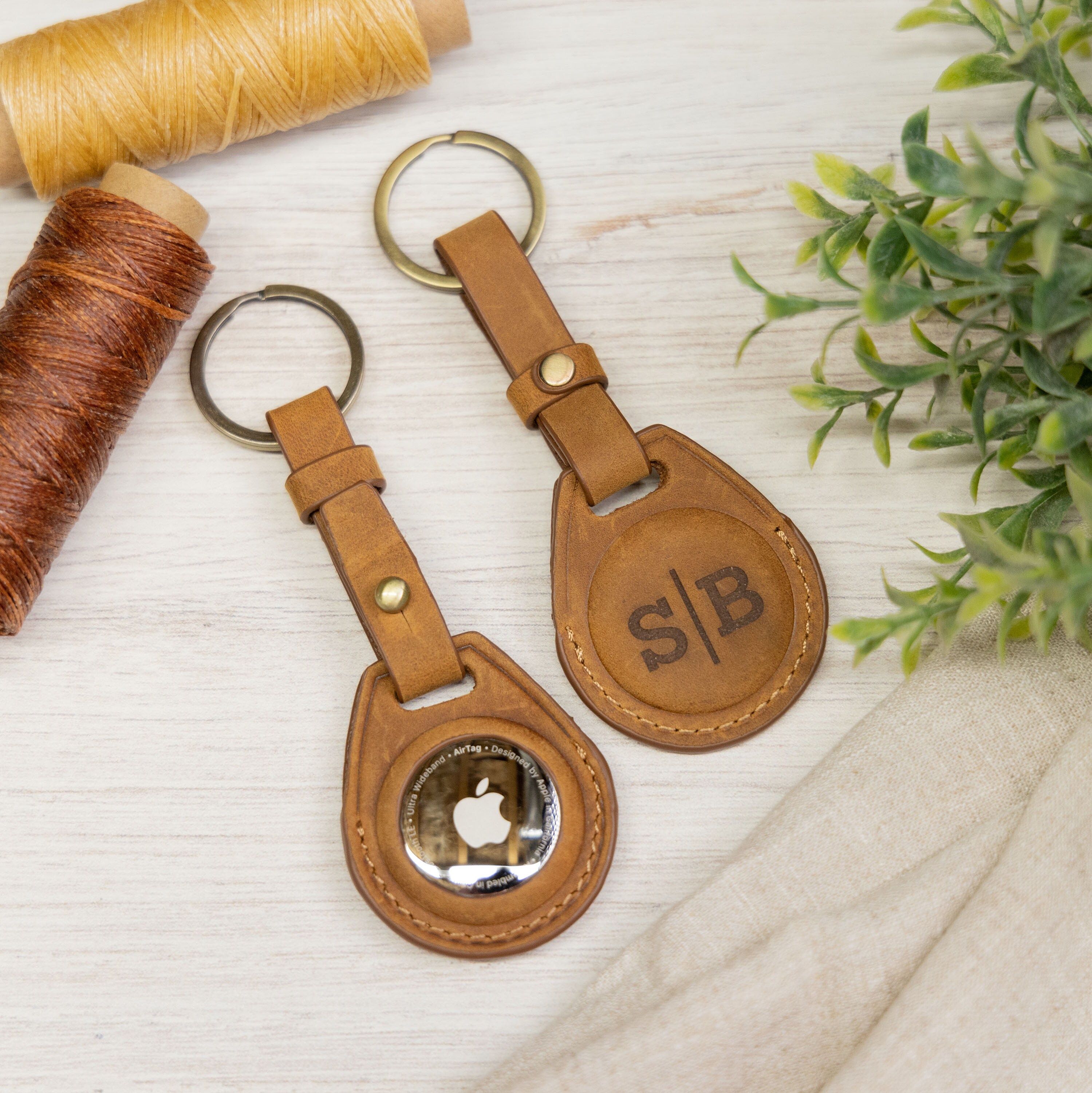 Personalized Air Tag Holder Airtag Case Leather Christmas Etsy