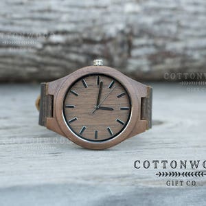 Mens Wooden Watches, Engraved Christmas Gifts For Men Personalized, Groomsman Gift for Him, 5th Anniversary, High School College Graduation image 7