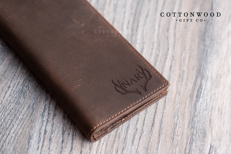 Personalized Gifts for Men Mens Long Wallet Mens Leather Wallet Personalized Wallet Leather Bifold Wallet RFID Mens Wallet Men Wallet