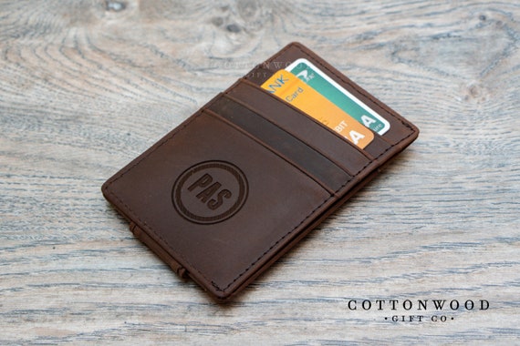 3rd Anniversary Gift For Men Leather Wallets For Men Boyfriend Gifts Le!   ather Money Clip For Men Engraved Money Clips Rfid Money Clip - 