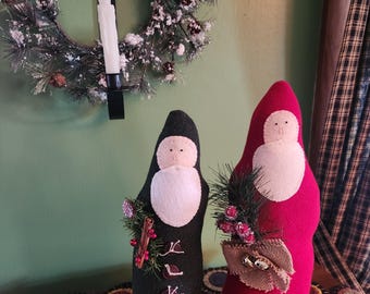 Primitive Santa Handmade