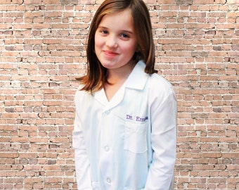 Kids Personalized Lab Coat - Pretend Play - Personalize - Stethoscope & Doctor bag NOT INCLUDED