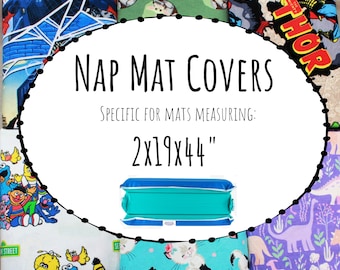 Nap Mat covers for the 2x19x44" Nap Mats - Kindermat - 2" mat - Preschool -Daycare