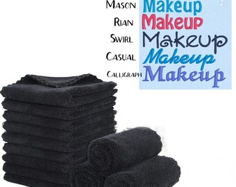 Makeup Towels - Embroidered - Air B'n'B towels - soft - washable