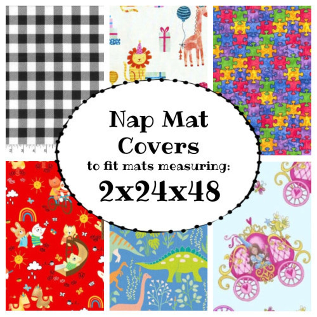 Nap Mat Covers for the 2x24x48 Nap Mats Preschool daycare Nap Time Cotton Covers Etsy