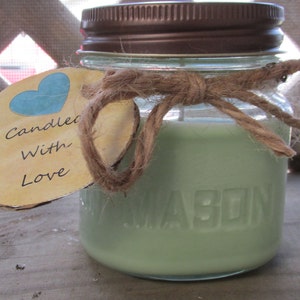 Soy Wax Candles 8oz Rustic Mason Jar Candles- Homemade- Cotton or Wooden Wicks- Candled With Love In East Tennessee Mothers Day