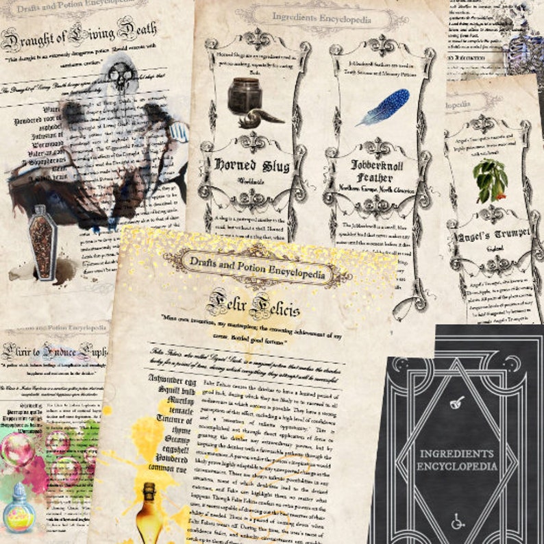 DIGITAL PRINT Moste Potente Potions Harry Potter Potion | Etsy