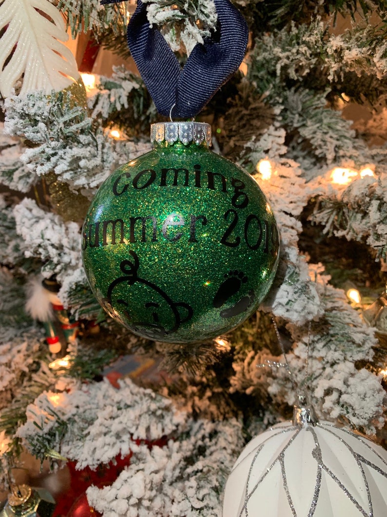 christmas pregnancy announcement ornament