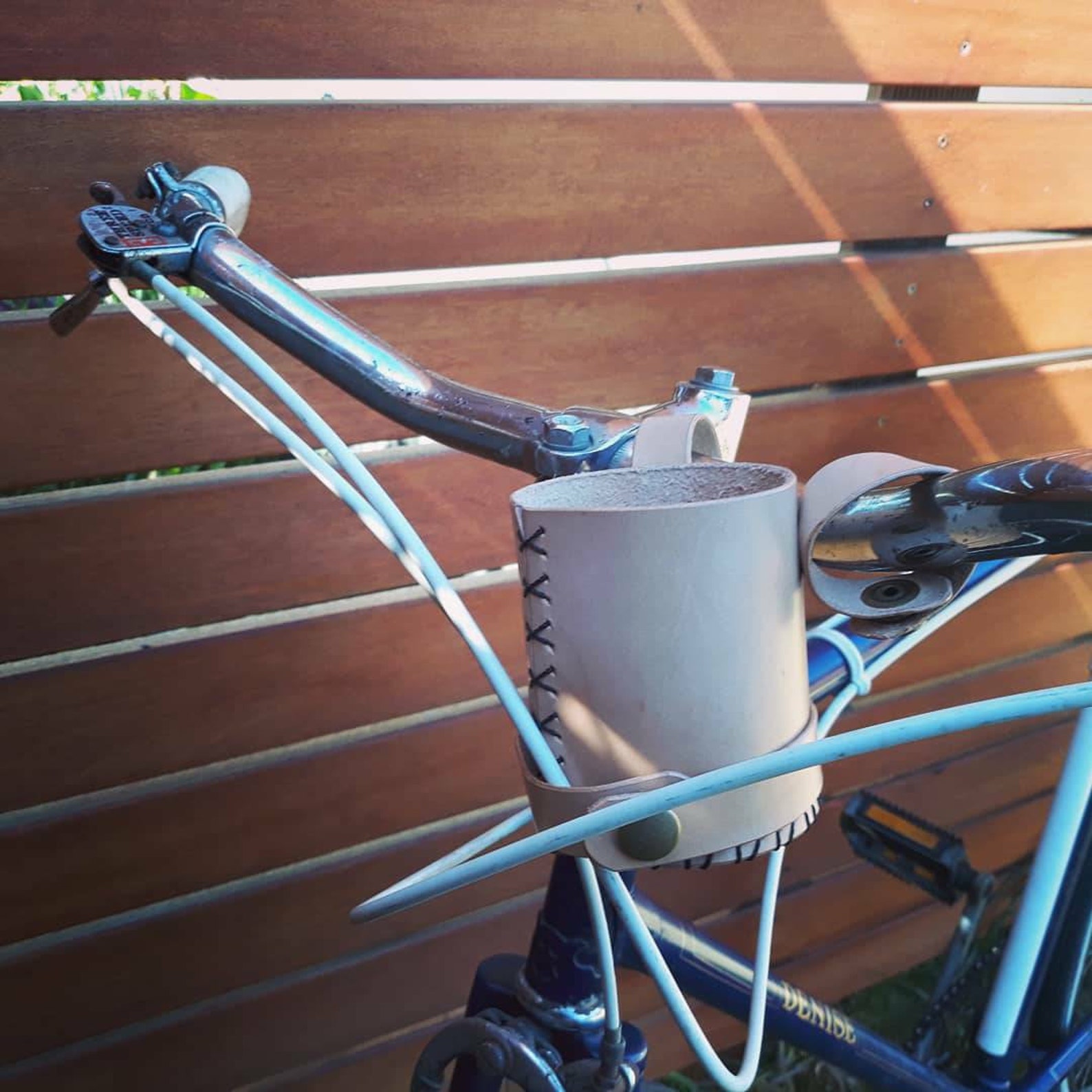 Bike Cup Holder Leather Bicycle Drink Holder Leather Bike Etsy