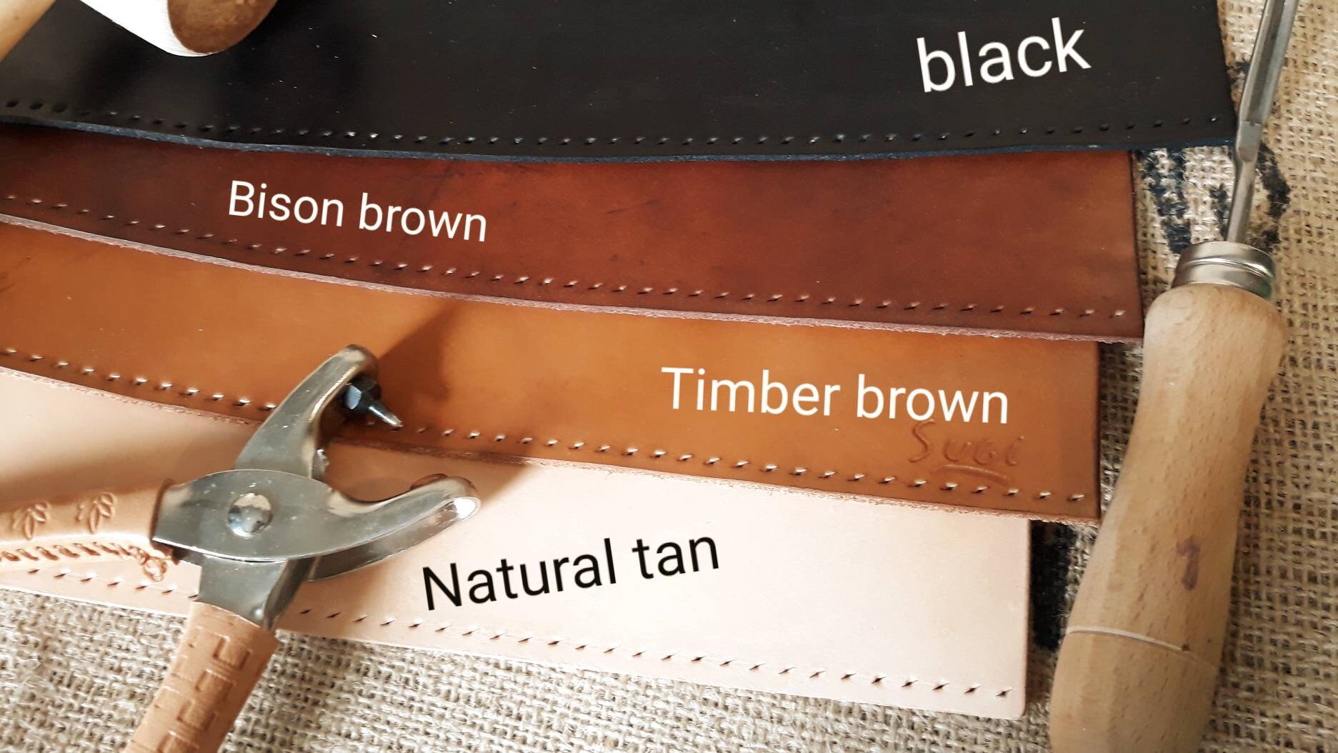 Leather bar wrap sew on handlebar bicycle tape Etsy