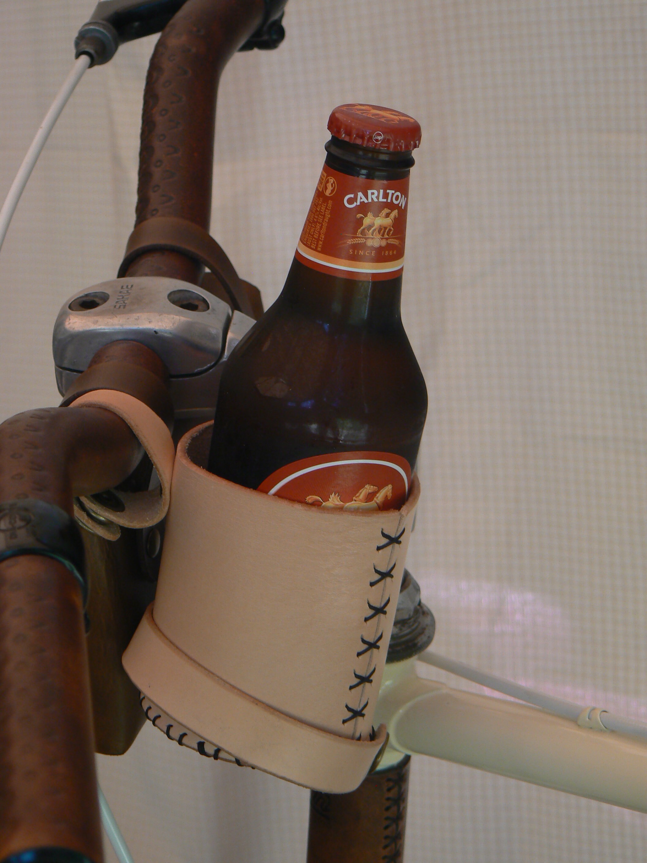 Bike Cup Holder Leather Bicycle Drink Holder Leather Bike Etsy