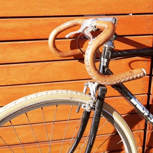 leather handlebar wrap - sew-on bar wrap - leather bike tape - leather bicycle accessories - fixie bar