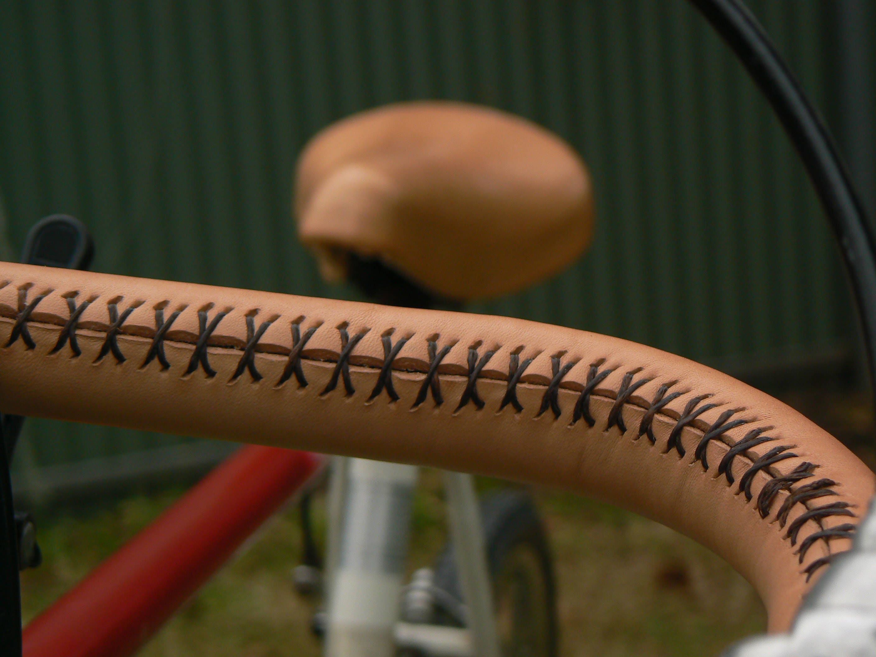 sew on leather handlebar wrap